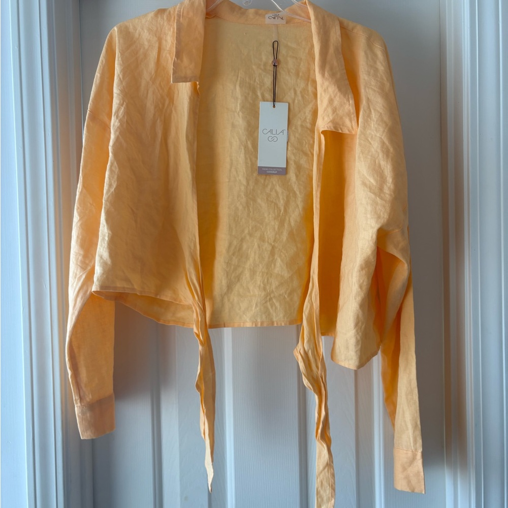 CALIA by Carrie Underwood Orange Swim Coverup